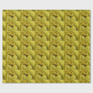 Gelbe Burmesische Python Geschenkpapier