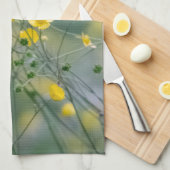 Gelbe Butterblumeen Geschirrtuch (Viertel Falte)