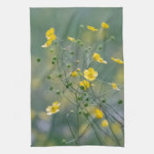 Gelbe Butterblumeen Geschirrtuch (Vertikal)