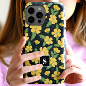 Gelbe Buttercups Blume Mit Monogramm Case-Mate iPhone Hülle