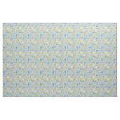Gelbe Buttercups und blaues Irisgewebe Stoff (Yard (91,4 cm))