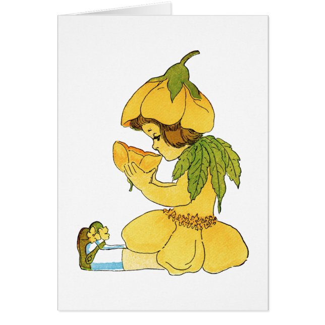 Gelbe Buttertasse Kinderbehandlungskarte (Vorne)