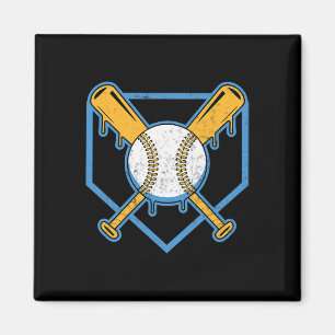 Gelbe Bysebyll Home Plate Jungen Bysebyll Byt Byse Magnet