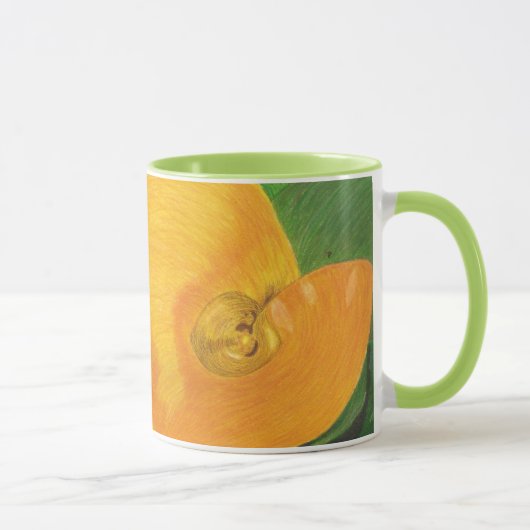 Gelbe Calla Lilly Tasse (Rechts)