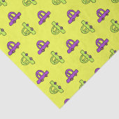 Gelbe Cartoon Seidenpapier (Detail)