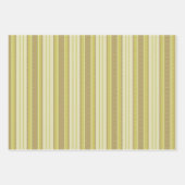 Gelbe Chevron-Streifen Geschenkpapier Set (Vorderseite 2)