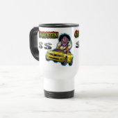 Gelbe Chevy Camaro SS Pendler-Tasse Reisebecher (Vorderseite Links)