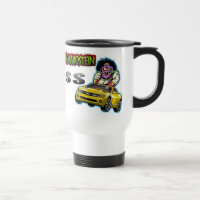 Gelbe Chevy Camaro SS Pendler-Tasse