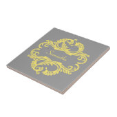 Gelbe Chic-Damaskus-Fliese Fliese (Seite)