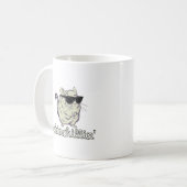 Gelbe Chinchillin Chinchilla Kaffeetasse (Vorderseite Links)