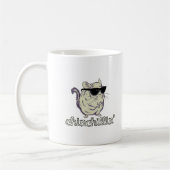 Gelbe Chinchillin Chinchilla Kaffeetasse (Links)