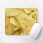 Gelbe Chips als Hintergrund Mousepad (Mit Mouse)