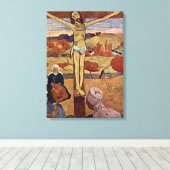 Gelbe Christus von Paul Gauguin, Vintage Kunst Leinwanddruck (Insitu (Holzboden))