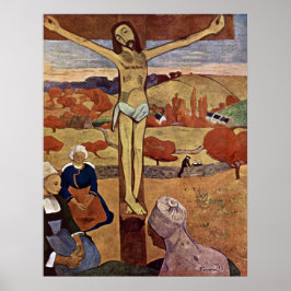 Gelbe Christus von Paul Gauguin, Vintage Kunst Poster