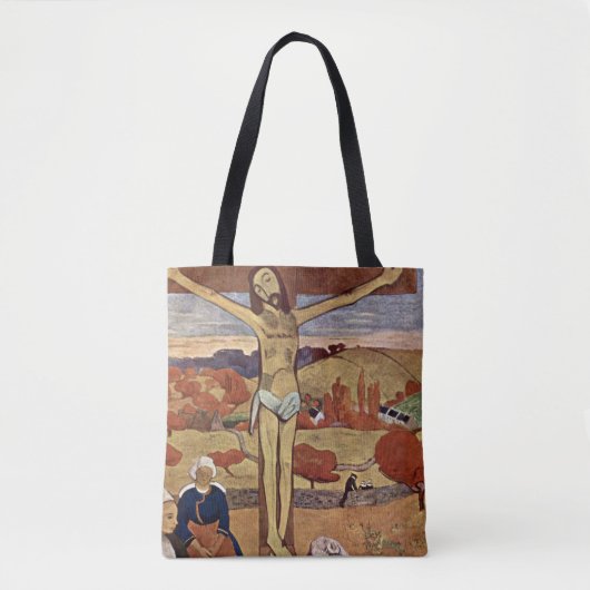 Gelbe Christus von Paul Gauguin, Vintage Kunst Tasche (Vorderseite)