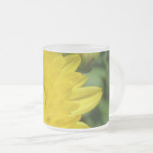 Gelbe Chrysantheme Mattglastasse (VorderseiteRechts)