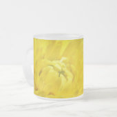 Gelbe Chrysantheme Mattglastasse (Vorderseite Links)