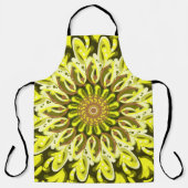 Gelbe Chrysanthemum-Blume Abstrakt Schürze (Vorderseite)