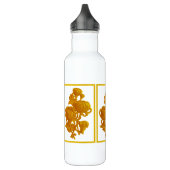 Gelbe Chrysanthemum Wasserflasche Edelstahlflasche (Links)