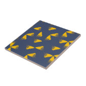 Gelbe, coole, einzigartige, trendige Dreiecke Fliese (Seite)