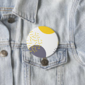 Gelbe, coole, moderne, trendige geometrische Kunst Button (Beispiel)
