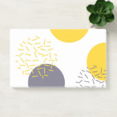 Gelbe, coole, moderne, trendige geometrische Kunst Post-it Klebezettel (Büro)