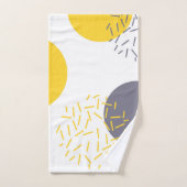 Gelbe, coole, moderne, trendy geometrische Kunst Handtuch (Handtuch)