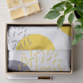 Gelbe, coole, moderne, trendy geometrische Kunst Seidenpapier (Geschenk)