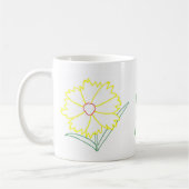 Gelbe Coreopsis Blume Liebe Mama Tasse (Links)