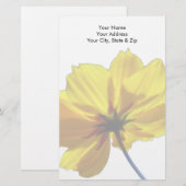 Gelbe Coreopsis Briefpapier (Vorne/Hinten)