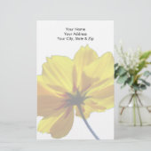 Gelbe Coreopsis Briefpapier (Stehend Vorderseite)