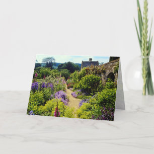 Gelbe Cotswold Garten-Blumen Karte