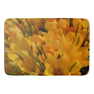 Gelbe Crocus flavus - Goldene gelbe Blumen Badematte