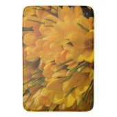 Gelbe Crocus flavus - Goldene gelbe Blumen Badematte (Vorderseite Vertikal)