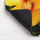 Gelbe Cymbidium Orchidee Mousepad (Ecke)
