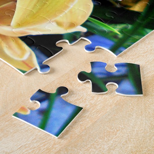 Gelbe Cymbidium-Orchideen Puzzle (Seite)