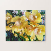 Gelbe Cymbidium-Orchideen Puzzle (Horizontal)