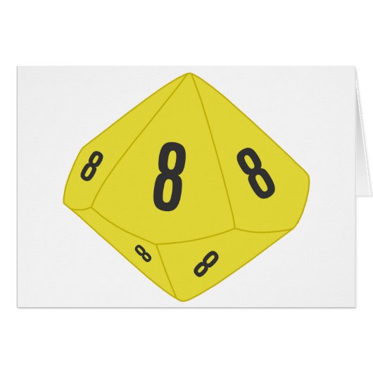 Gelbe D10-Tischnummer (Vorderseite (Horizontal))