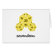 Gelbe D20-Würfel-Tischnummer (Vorderseite (Horizontal))