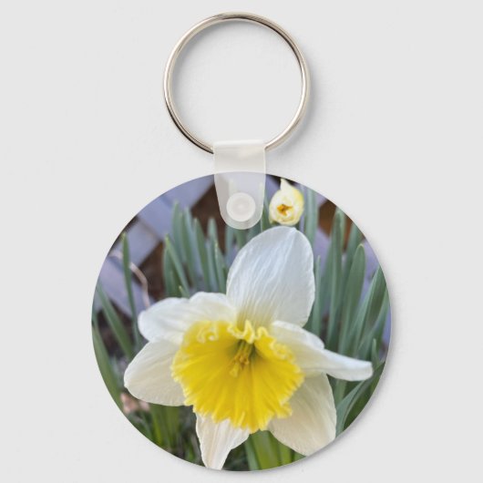 Gelbe Daffodien #1 Schlüsselanhänger (Vorderseite)