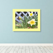 Gelbe Daffodien #2 Leinwanddruck (Insitu (Holzboden))