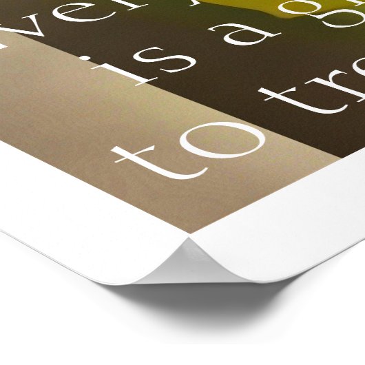 Gelbe Daffodien Abstrakt Poster (Ecke)