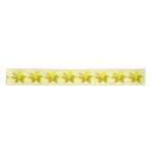 Gelbe Daffodien auf Creme Background Satinband (Vorderseite)