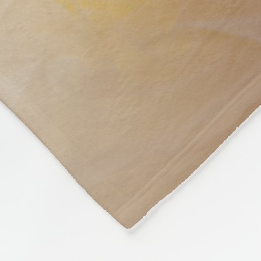 Gelbe Daffodien auf der Hochzeit des weißen Frühli Fleecedecke (Ecke)