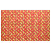 Gelbe Daffodien auf Rot Stoff (Yard (91,4 cm))