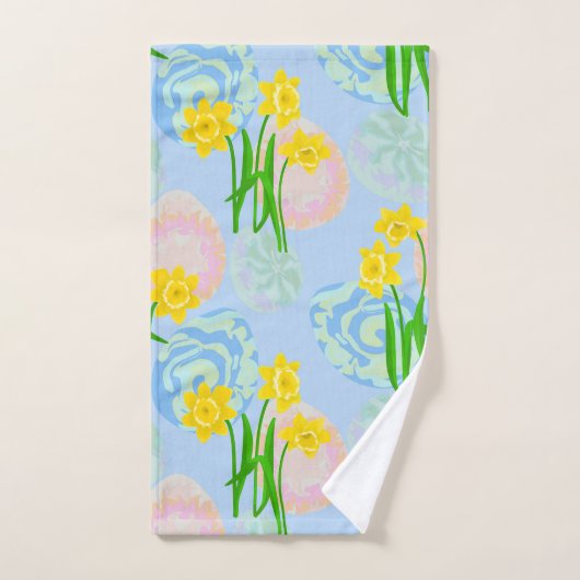Gelbe Daffodien Badhandtuch Set (Handtuch)