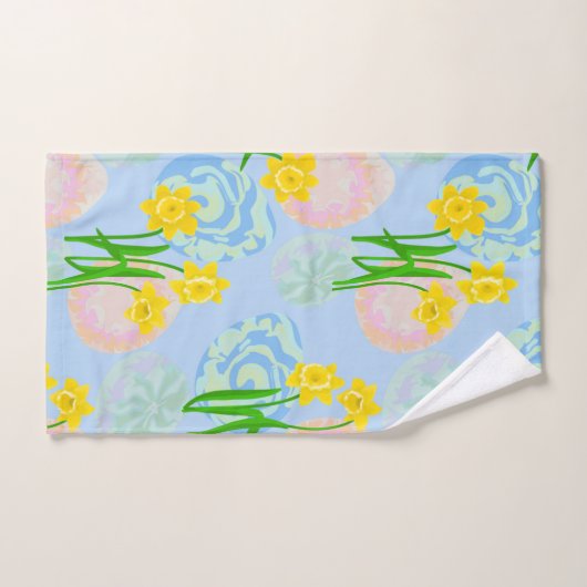 Gelbe Daffodien Badhandtuch Set (Handtuch)