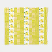 Gelbe Daffodien Blume Fleece Blanket (Vorderseite (Horizontal))