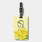 Gelbe Daffodien Blume Gepäckanhänger (Vorderseite vertikal)