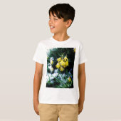 Gelbe Daffodien Blume im Schnee T-Shirt (Vorne ganz)